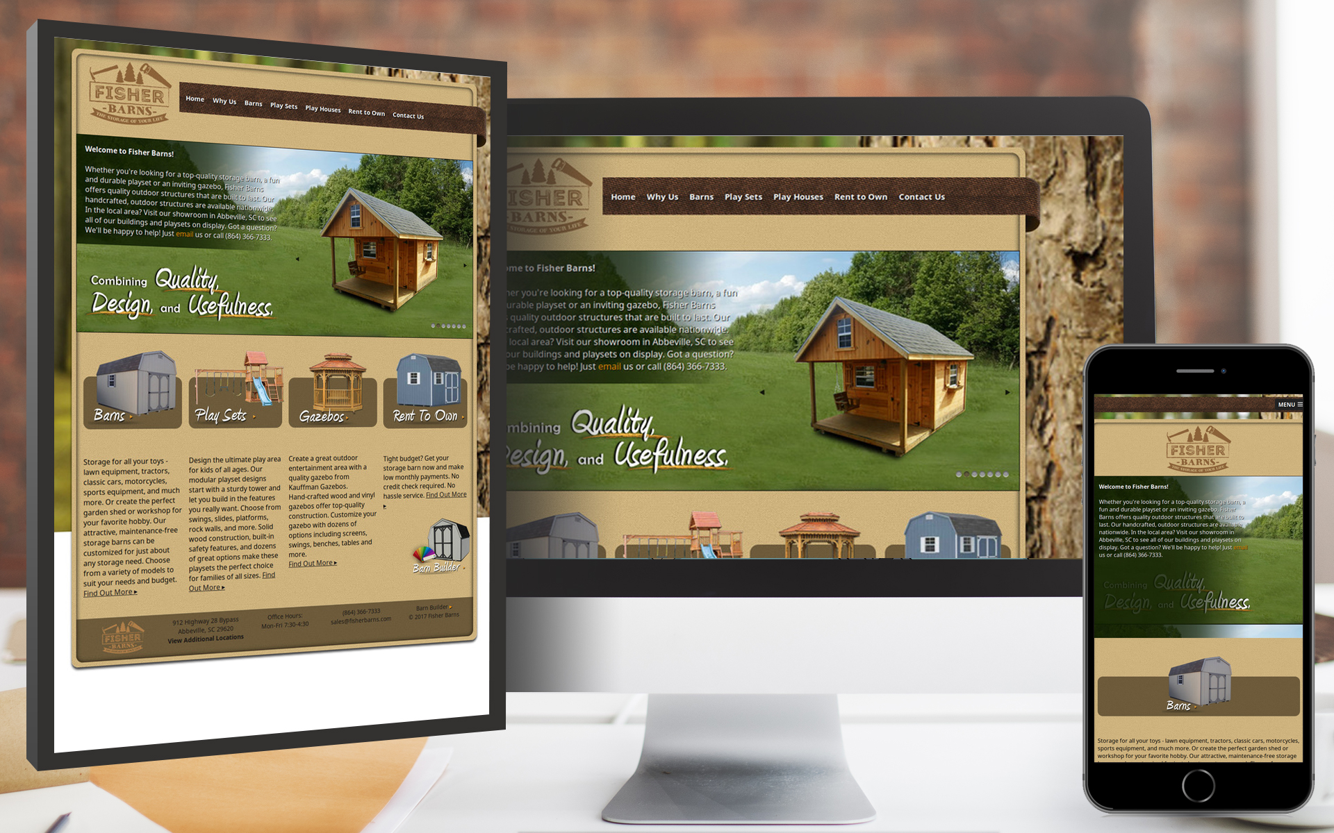Fisher Barns Website