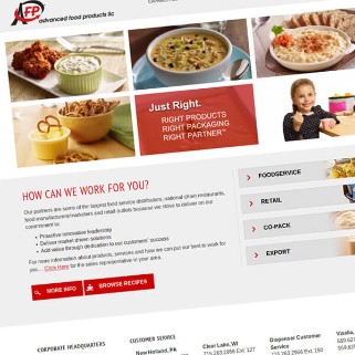 Advanced Food Products (AFP) Conversion from Proprietary CMS to a Responsive WordPress Website