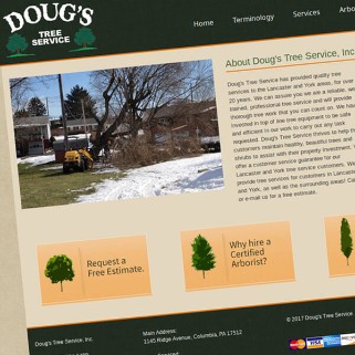 Doug's Tree Service Responsive Website Conversion