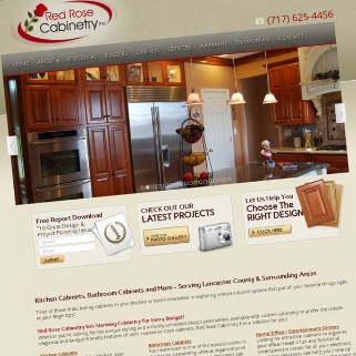 Red Rose Cabinetry Responsive Website Conversion