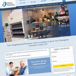 Wiley's Pharmacy Responsive Website Conversion